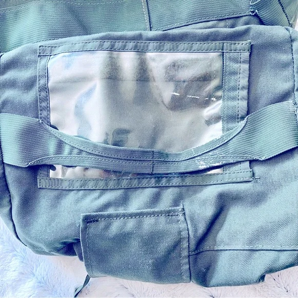 US Military Canvas Army Green Duffel Bag Rucksack Backpack - Picture 4 of 8